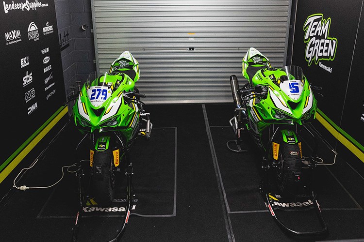 Kawasaki BCperformance Racing Team pit (Photo Credit: Foremost Media)